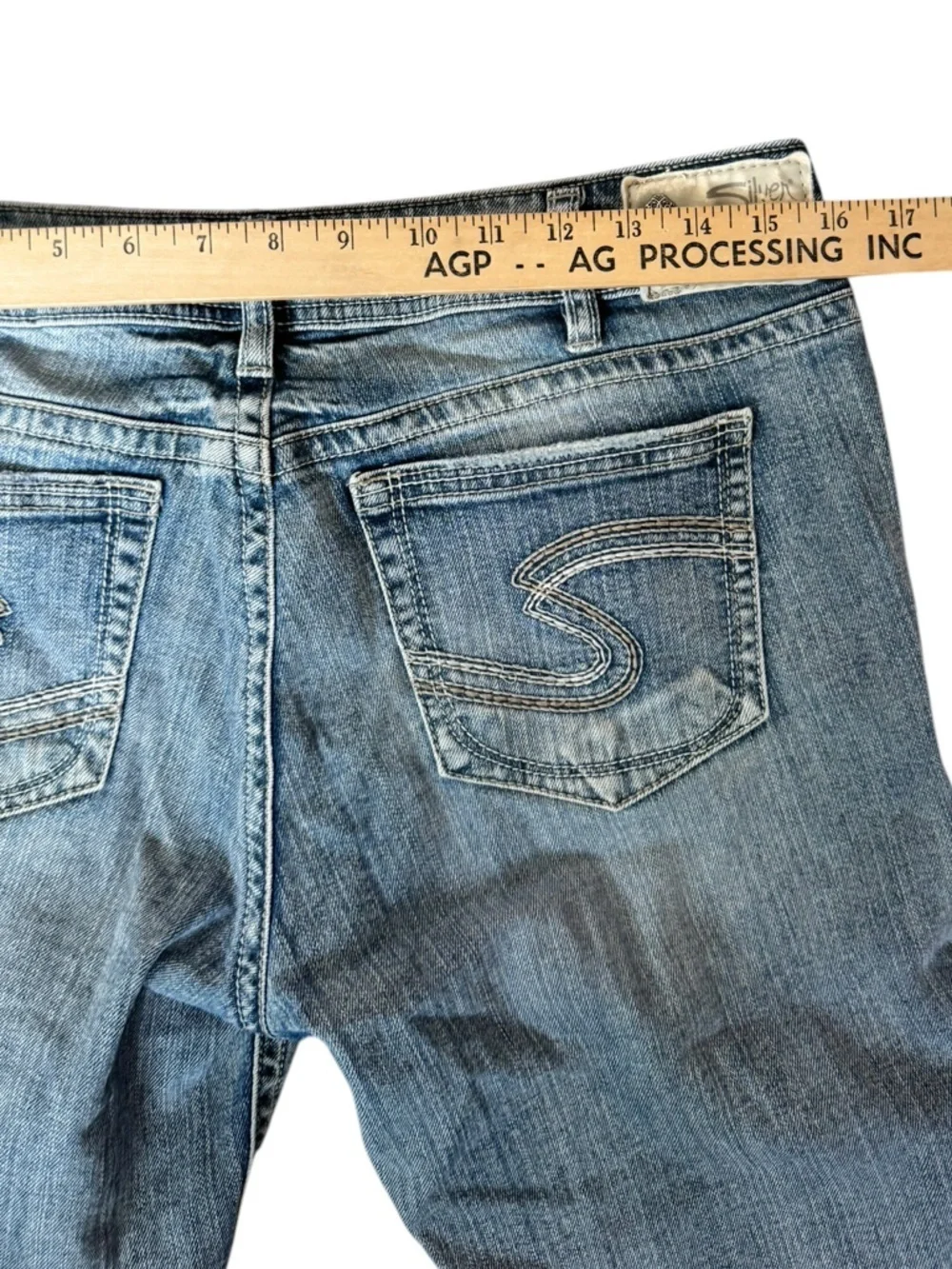 Silver Jeans Co Suki Bermuda Shorts W31 Light Wash Y2K Distressed Summer CC4